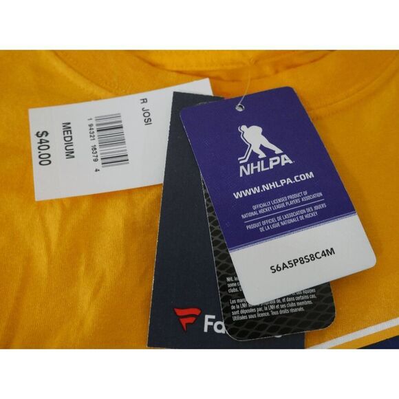 Roman Josi Nashville Predators Fanatics Authentic Player Name & Number T-Shirt M - Picture 6 of 10